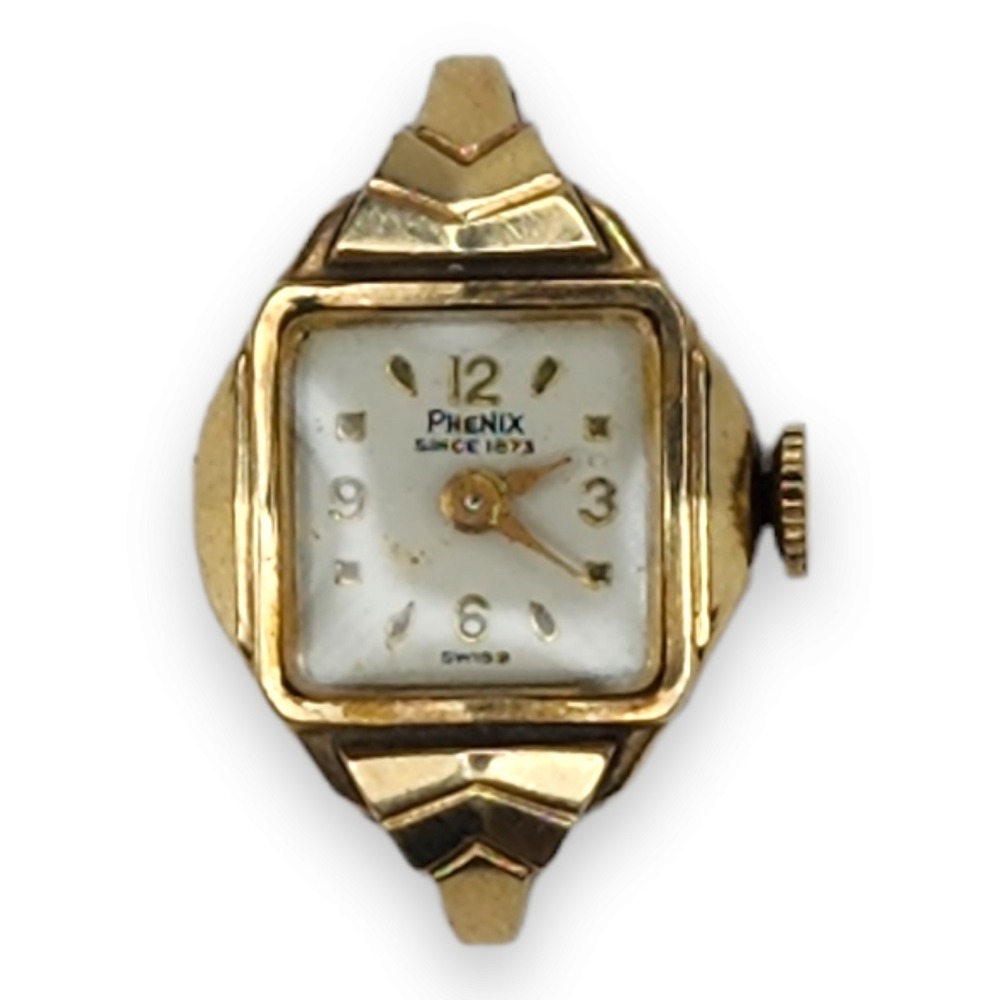 Vintage 10KRGP Phenix Ladies Watch No Band Non Working